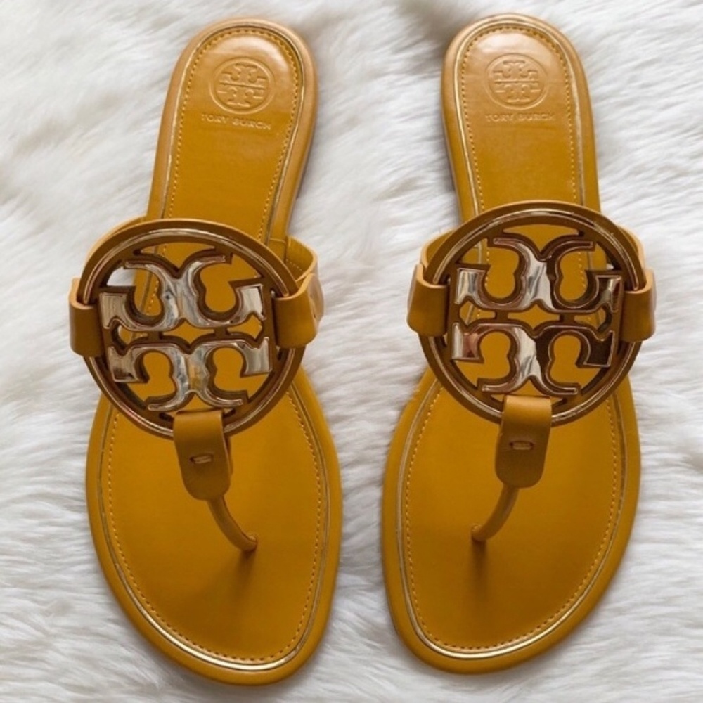 ISO! Tory Burch Miller Sandal Goldenrod Size 9